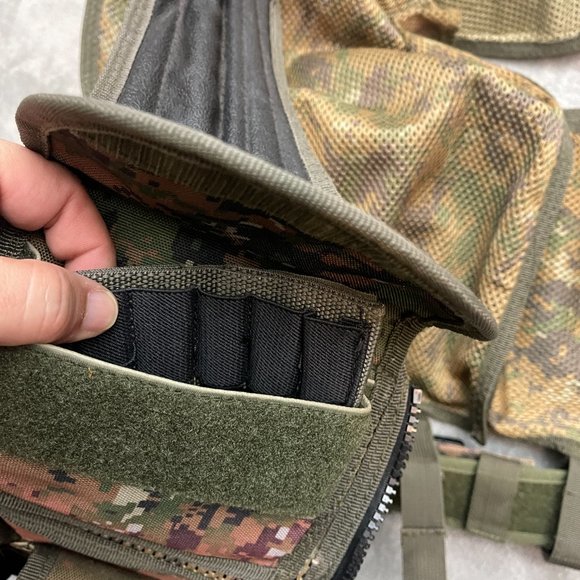 UTG 547 Law Enforcement Tactical Vest, Woodland Digital - Picture 8 of 11